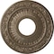 Ekena Millwork Nadia Ceiling Medallion (Fits Canopies up to 4 7/8"), 12 1/8"OD x 3 5/8"ID x 7/8"P, Warm Silver CM12NAWSS - alternate 1